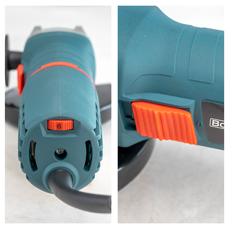 BAG8000 bormann gwniakos trochos rythmizomenos 840w f125mm mkm domisi 1 BORMANN BAG8000 Γωνιακός Τροχός Ρυθμιζόμενος 840W Φ125mm
