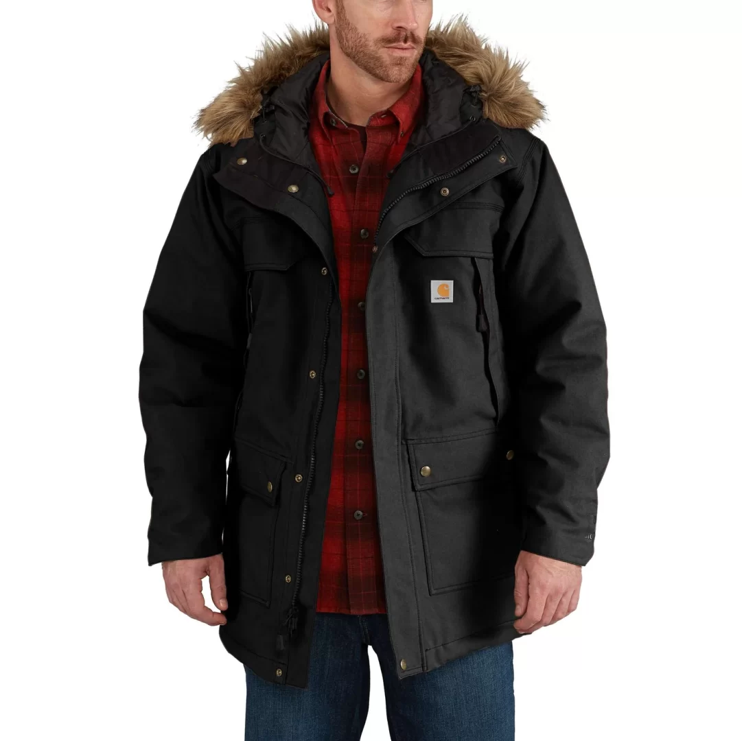 CARHARTT 102728 Quick Duck Sawtooth Parka Μπουφάν Μαύρο L