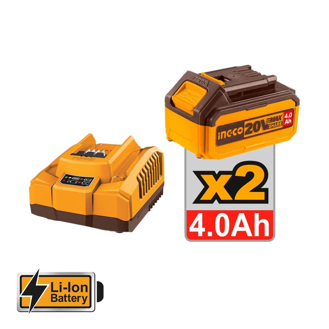 INGCO Εργαλεία Μπαταρίας 20V Li-Ion Σετ 3 τεμ.