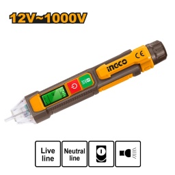 INGCO Ανέπαφο Δοκιμαστικό Τάσης AC 12-1000V/ Φακός led / Οθόνη led INGCO Ανέπαφο Δοκιμαστικό Τάσης AC 12-1000V/ Φακός led / Οθόνη led