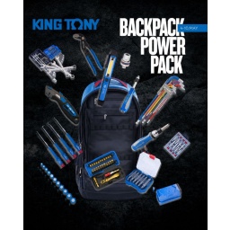 King Tony Backpack Power Pack – Σετ Εργαλείων 15 Προϊόντων King Tony Backpack Power Pack – Σετ Εργαλείων 15 Προϊόντων
