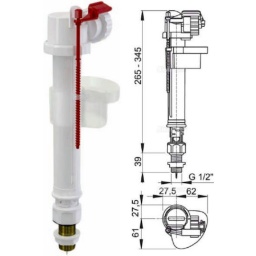 ALCA Φλοτέρ Όρθιο 1/2" Μεταλλικό Σπείρωμα Α18-1/2" ALCA Φλοτέρ Όρθιο 1/2" Μεταλλικό Σπείρωμα Α18-1/2"