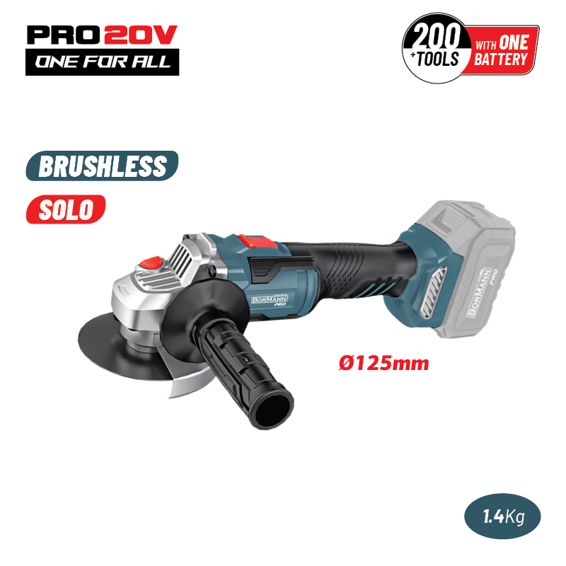 BORMANN Pro Γωνιακός Τροχός Brushless 20V Li-Ion 125mm SOLO BBP5305