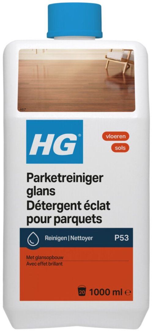HG Υγρό Καθαριστικό & Γυαλιστικό για Ξύλινα Δάπεδα P53 1L