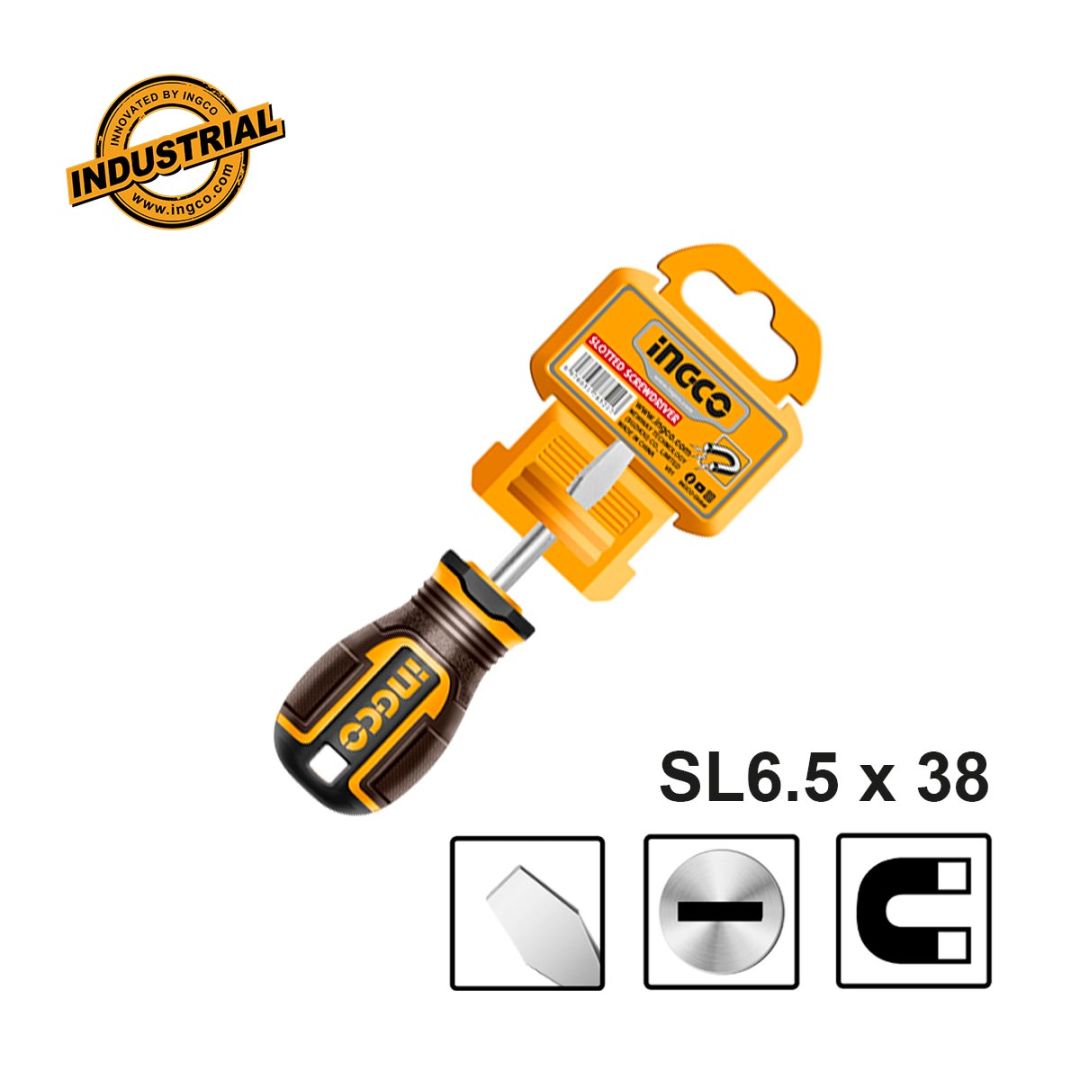INGCO Κατσαβίδι Νάνος Ίσιο SL6.5 x 38mm INGCO Κατσαβίδι Νάνος Ίσιο SL6.5 x 38mm