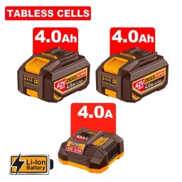 INGCO Κρουστικό Δραπανοκατσάβιδο Compact Μπαταρίας 42V Li-Ion 169Nm με Jacobs Τσοκ, τεχνολογία Tabless Cells INGCO Κρουστικό Δραπανοκατσάβιδο Compact Μπαταρίας 42V Li-Ion 169Nm με Jacobs Τσοκ, τεχνολογία Tabless Cells