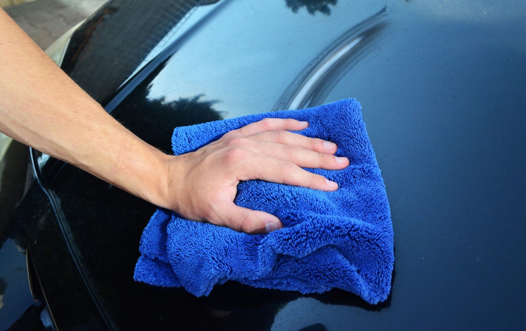 DETAILER'S BUDDY Ocean Soft Power Μπλε Βελούδινη Πετσέτα Μικροϊνών 40x40cm